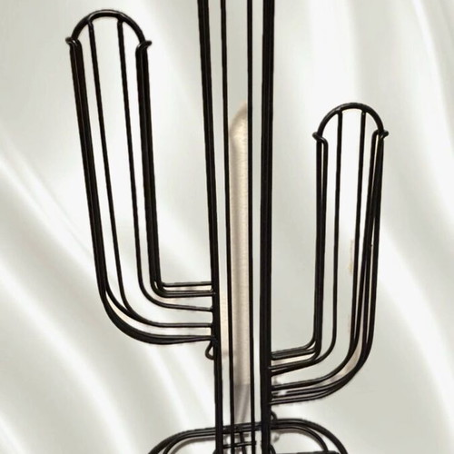 Coffee Capsule Holder Cactus Black metal stand