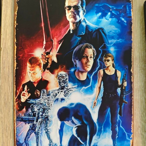 Metal decorative sign Terminator 2 Judgement Day like new