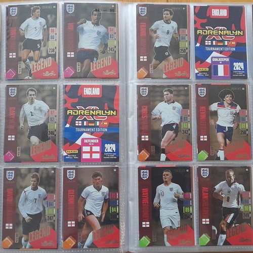 England 2024 Tournament Edition Adrenalyn XL album with 278/297 cards like new