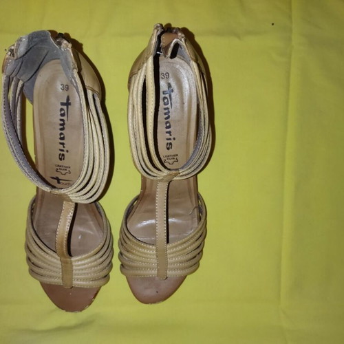 Anatomic Tamaris sandals like new, beige brown, sizes 37.5-38.5
