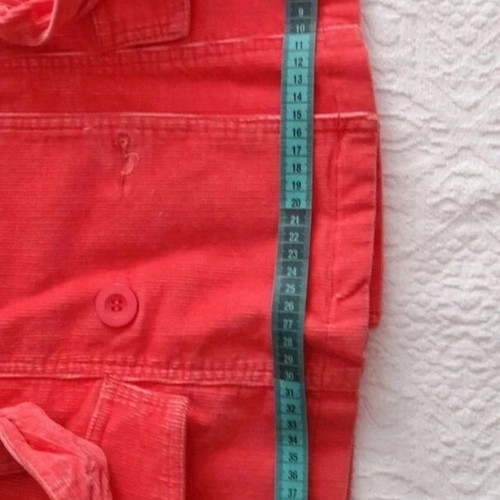 W&W Y2K Jacket in Coral Corduroy Fabric like New Size M