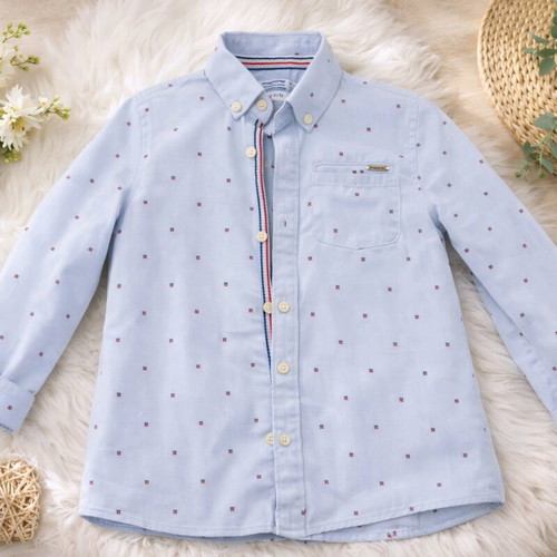 Boys' shirt like new age 4, blue and red
