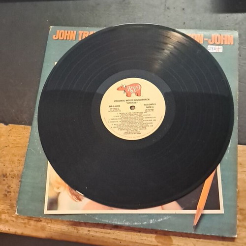 Grease soundtrack vinyl used, John Travolta Olivia Newton-John