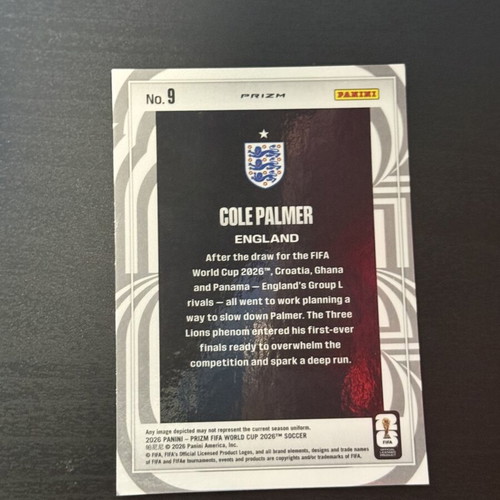 Panini Prizm FIFA World Cup 2026 Screamers Cole Palmer card like new