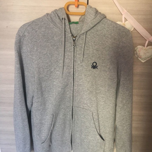 Benetton men's sweatshirts used, medium size, gray, set of 2