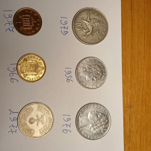 Foreign coins used, various countries, 1862-1903