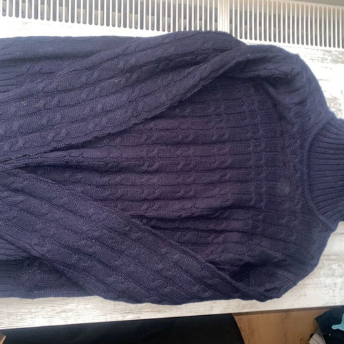 Alcott men's turtleneck sweater navy blue XL like new