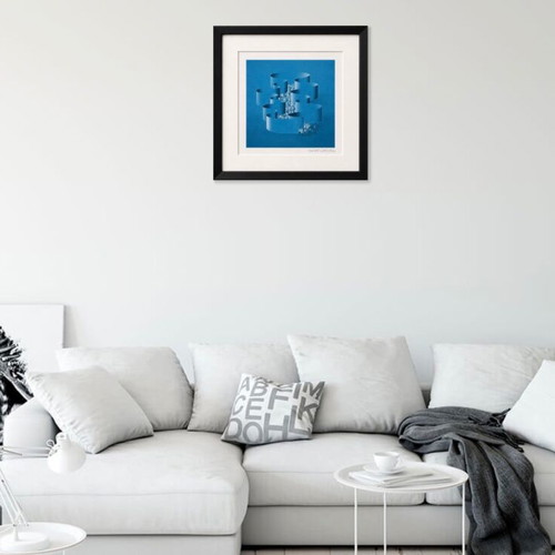 Kurt Larisch signed surrealist art print