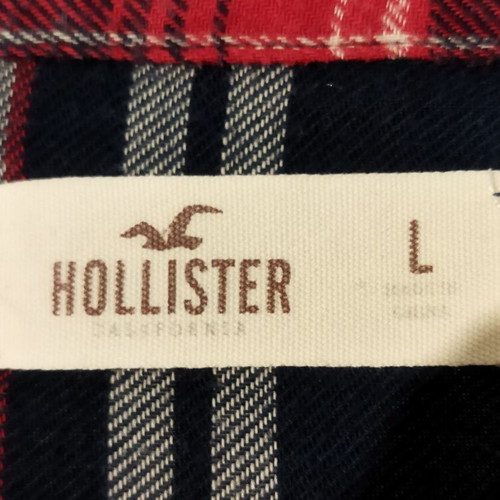 Hollister women's shirt L like new, blue and red