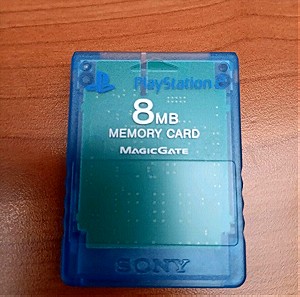 Μπλε Playstation 2 memory card 8mb