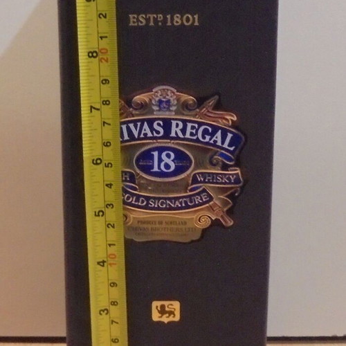 Chivas Regal 18 Years Scotch Whisky Empty Bottle Case Like New