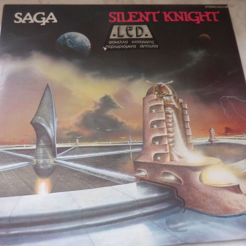 Saga Silent Knight vinyl LP Greek pressing like new, rare