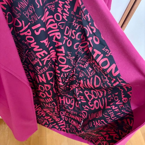 Desigual wool coat 80% new, size L/M, pink