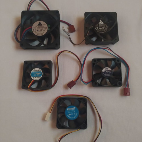 Computer fans new, pack of 9, various sizes