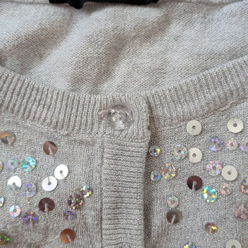 Girls' summer cardigan 110-116 cm used, silver