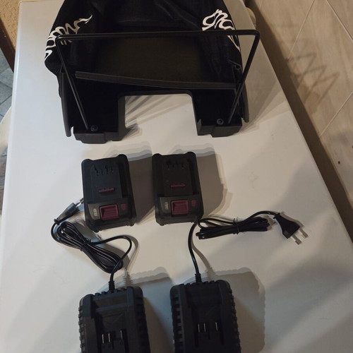 Gomag GO-RSM380BL Cordless Lawn Mower New with 2 Batteries and Chargers