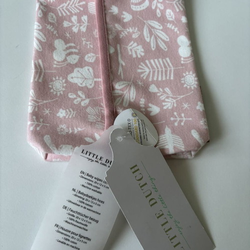 Little Dutch Baby Wipes Cover 20x12x5 cm New Pink