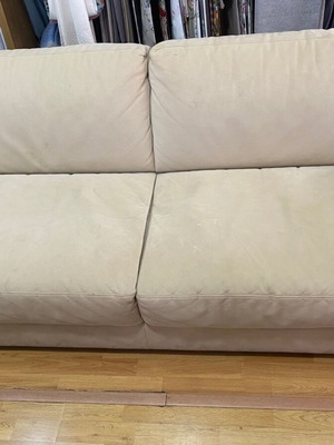 Natuzzi 3-seat sofa 2.10x0.90, washable Al Cadara fabric