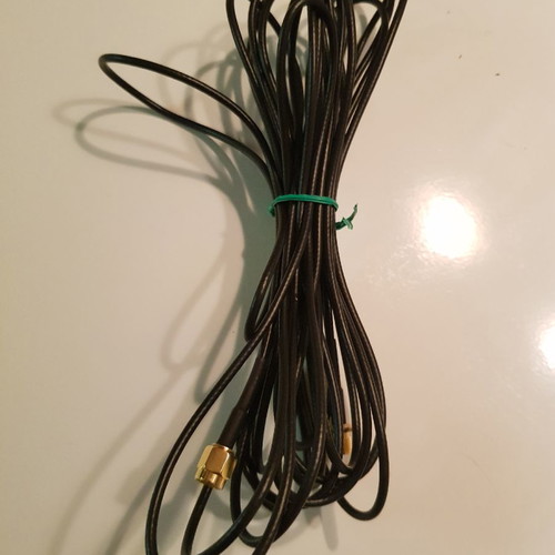 2.4GHz Omni 5dBi antenna used with network card antenna and 5m SMA extension