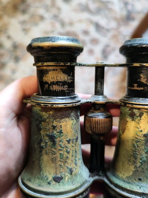 Military vintage binoculars used, jumelle marine 19th-20th century