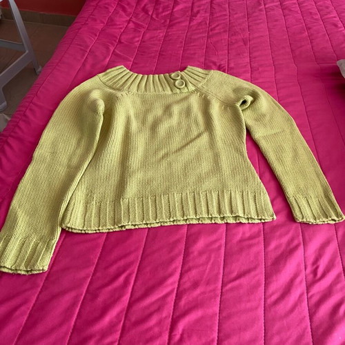 Naf Naf pullover like new, green, medium size with slim fit