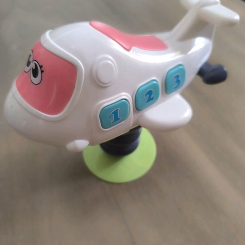 Musical light-up moon like new with lullabies and gift airplane