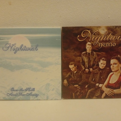 Nightwish Over the Hills and Far Away & Nemo CD pack used, metal