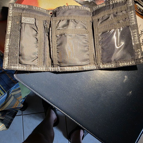 Wallet Cyprus used, many pockets