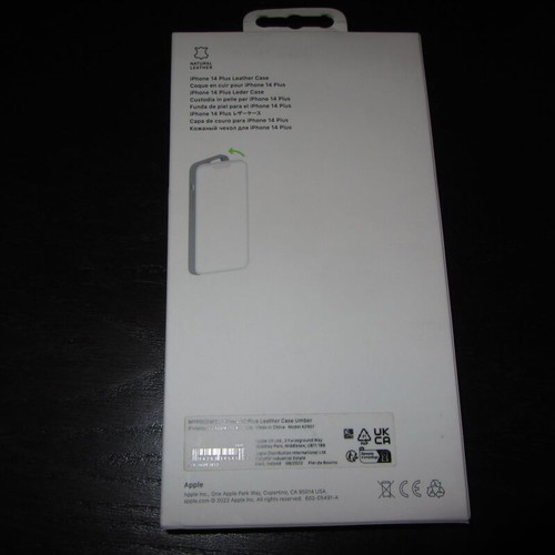 Apple Leather Case with MagSafe leather cover Umber for iPhone 14 Plus new