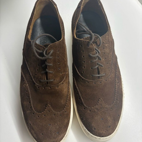 Leather shoes lightly worn, brown sandals size 42
