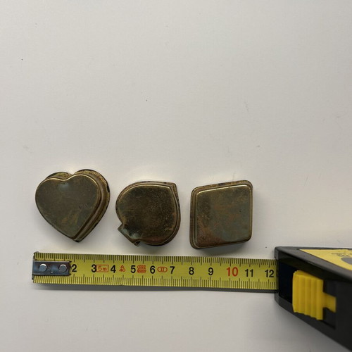 Small brass boxes set of 3 like new