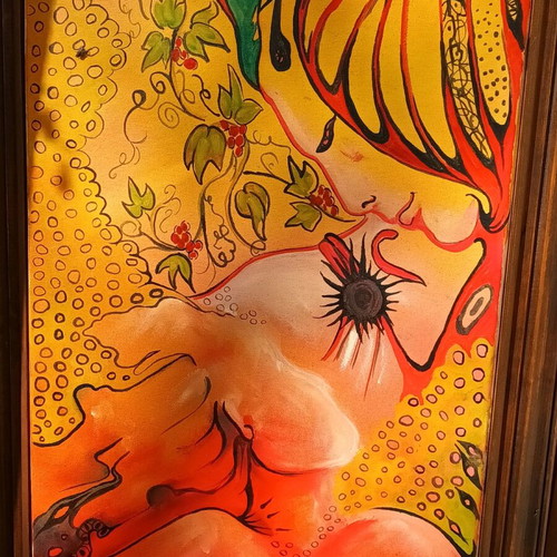 Acrylic painting on canvas 60x120 by Chr. Kalafati new