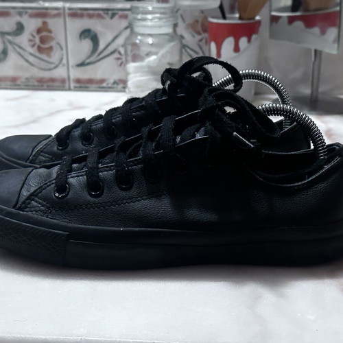 Converse All Star leather sneakers size 40, like new, black