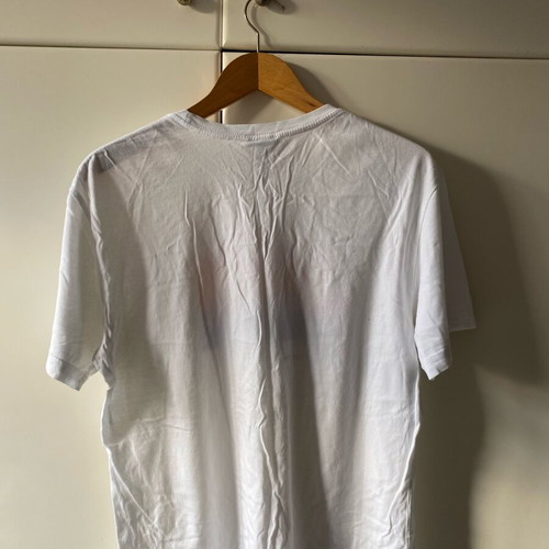 H&M short-sleeve shirt used, size M, white with print