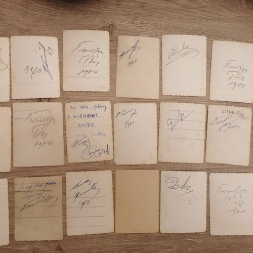 Foreign actors collectible cards used, set of 46