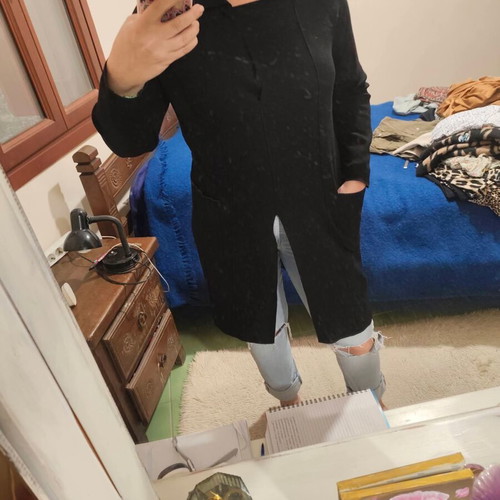 Tunic like new, size XL/XXL, black, with pockets and neck clip
