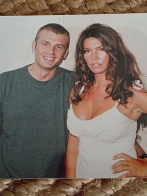 Authentic photo of Vana Barba and Apostolos Gletsos, like new 12.7x17.7 cm