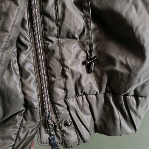 Long women's coat used, olive, size L