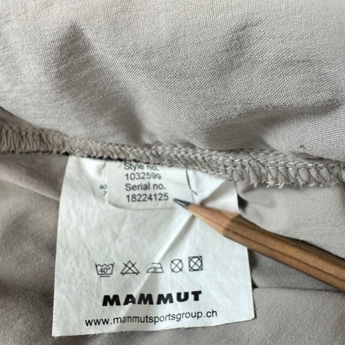 Mammut men's trekking pants used, size 50, beige