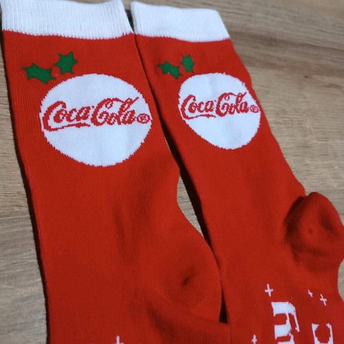 Coca Cola Christmas socks new, red