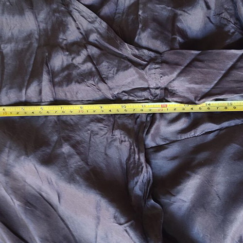 Vintage black Indian silk midi wrap dress S/M used