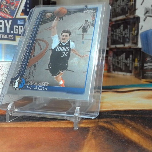 2025-26 Topps Chrome Update Cooper Flagg Base Rookie Card Dallas Mavericks