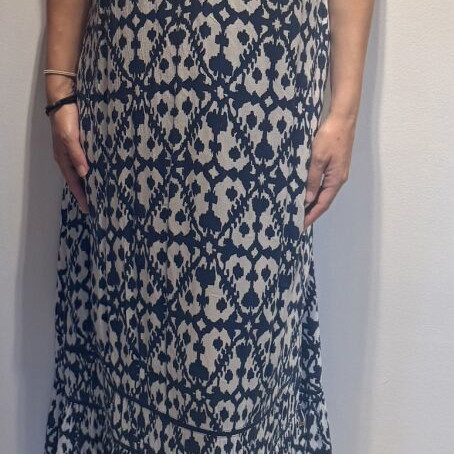 Superdry dress like new, size M, white and blue