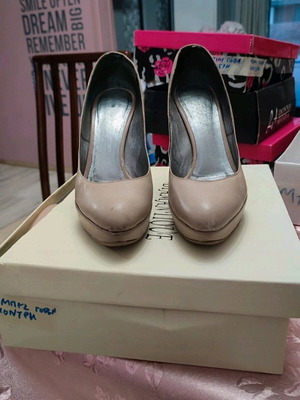 Beige pumps used, sizes 37 and 37.5