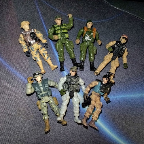 Chap Mei Soldier Force figures set of 7, 10 cm, used