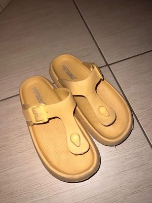 Mitsuko slippers like new, anti-slip, size 39, yellow