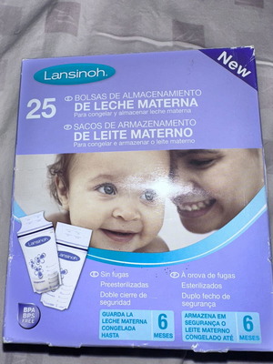 Lansinoh Breast Milk Storage Bags like new, pack of 22