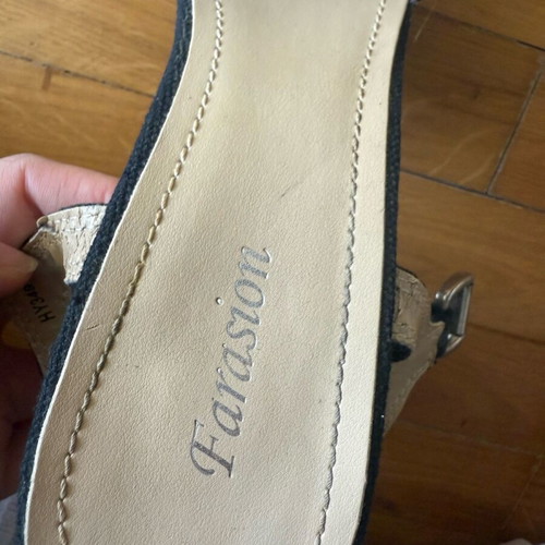 Fashion Icon sandals size 39 used, black