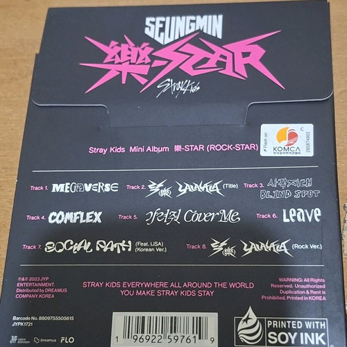Mini album Stray Kids Seungmin Rockstar like new, CD only
