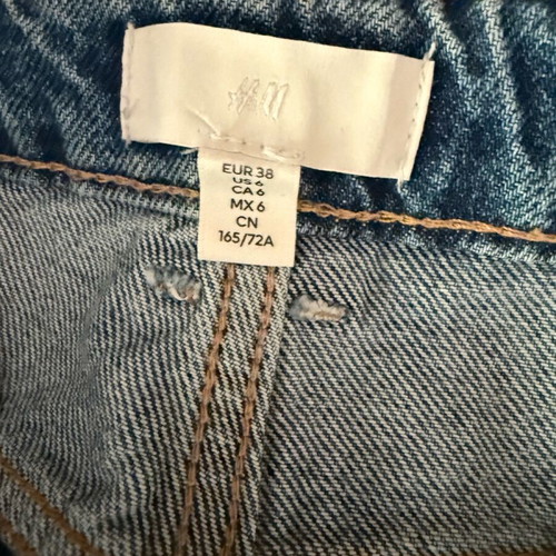 H&M High Waisted Wide Leg Jeans new, blue, size M